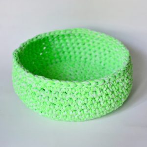 Cestino all'uncinetto