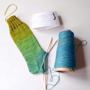 LAINES DU NORD Watercolor Sock